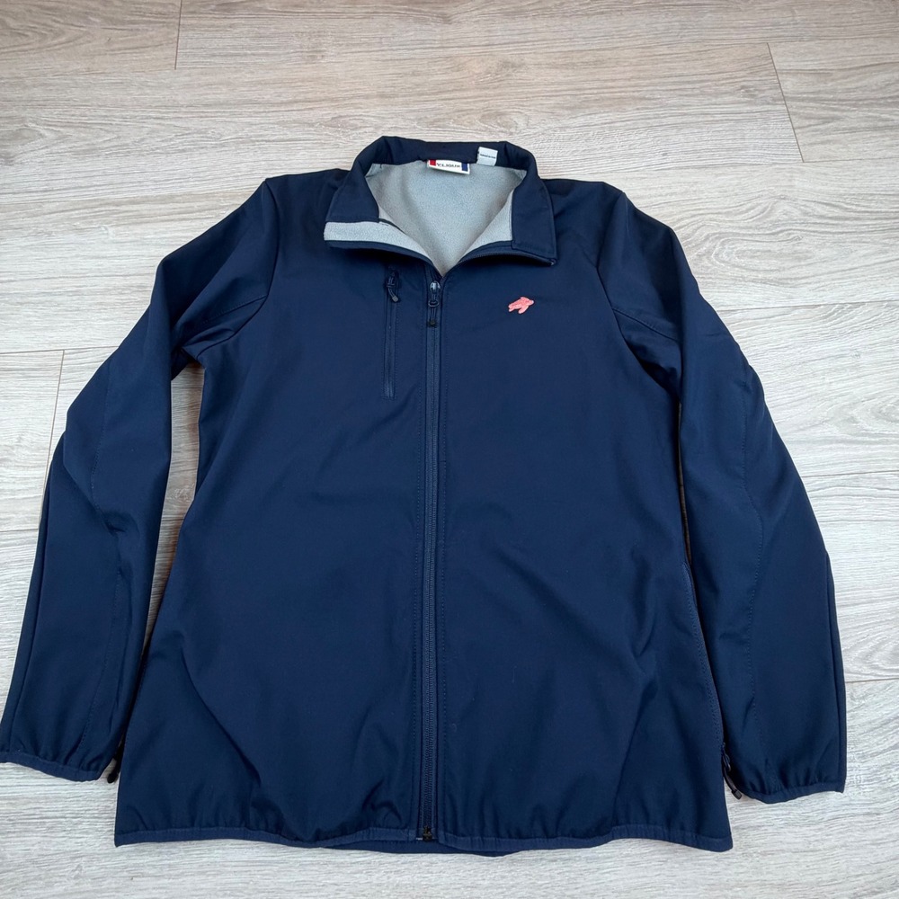 Clique Women Navy Blue Turtle Embroidered Softshell Jacket‎ M Medium